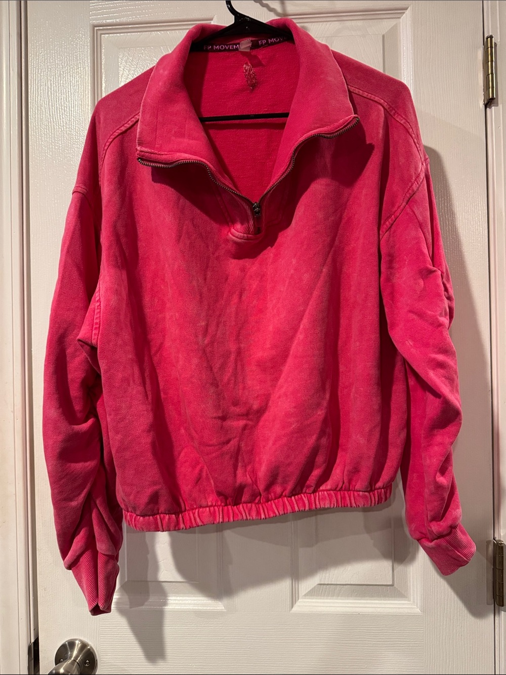 Free people movement valley girl half zip sweatshirt size medium